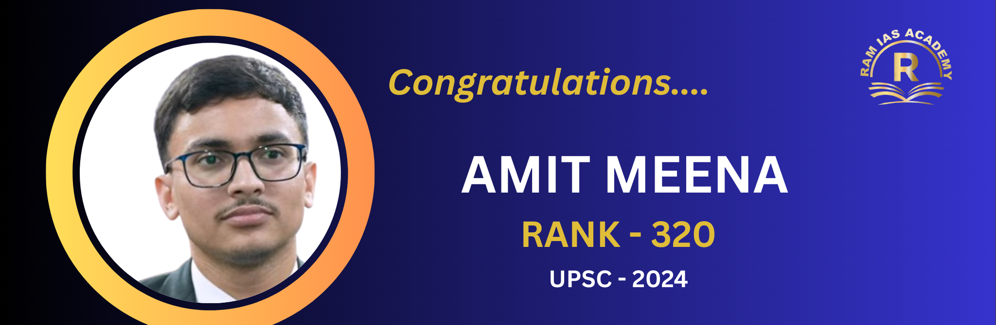 Amit Meen AIR-320 UPSC 2024 Result
